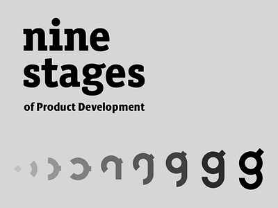 Nine Stages app development branding lettering letters evolution logo logotype mobile development