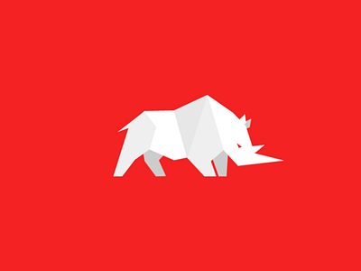 Aris animal brand construction logo logotype rhino rhinoceros