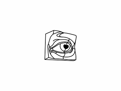 Akademika academy art artschool david eye logo logotype sculpture