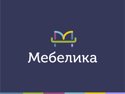 Mebelika brand branding furniture identiy letter m logo logotype sign sofa