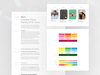 The Sheldon UI Style Guide cards color palette concert gallery music style guide typography ui ui design