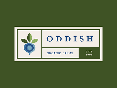 Oddish Organic Farms Badge: Pokestops IRL badge brand branding farm icon logo oddish organic pokemon pokemon go pokestop