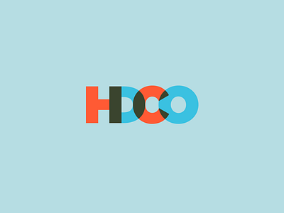 HDCo Mark 2 blue brand branding bright logo mark minimal multiply overlay red