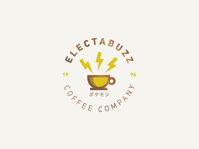 Electabuzz Coffee Co: Pokestops IRL brand branding coffee electabuzz icon logo pokemon pokemon go pokestop