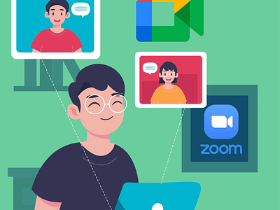Jasa Tambah Viewer Webinar (Google Meet, Zoom, Dll) app branding design