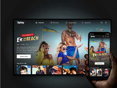 dplay platform redesign mobile product design tv app ui video vod