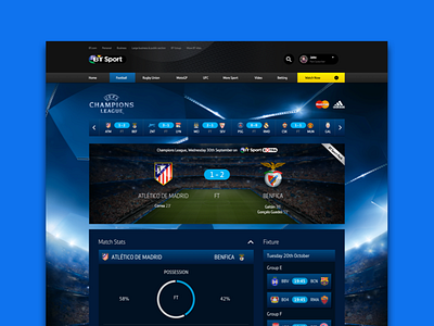 BT Sport product design responsive web design