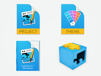 RapidWeaver 7 Icons icon icons manual plugin project rapidweaver realmac realmacsoftware themes
