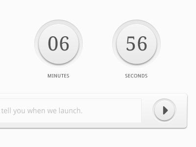 Countdown Elements buttons countdown elements form holding page landing page minutes seconds submit theme forest timer ui