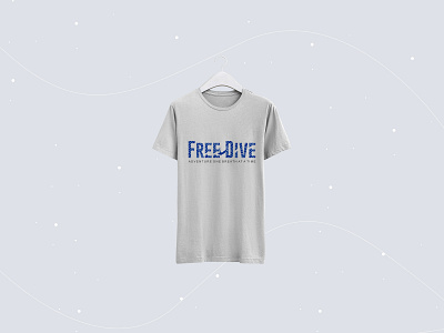 Free Dive T-Shirt Design app branding design icon illustration logo typography ui ux vector