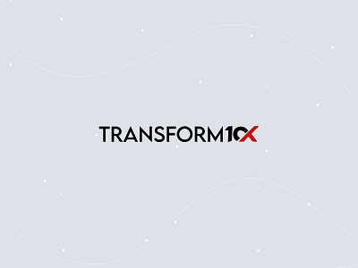 Transform 10X Logo Design app branding design icon illustration logo typography ui ux vector