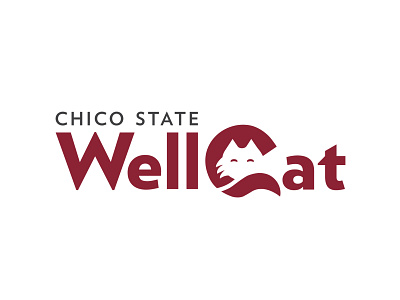 Chico State WellCat brand branding design emblem logo typography vector