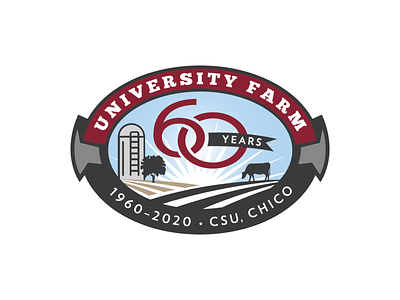 University Farm Badge agriculture brand branding design emblem icon illustration logo typography vector