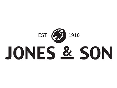 Jones and Son agriculture brand branding logo typography