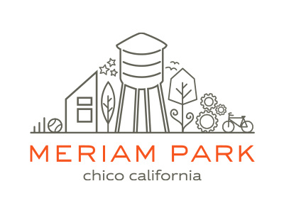 Meriam Park Logo architecture brand logo