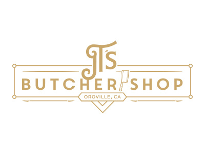 JT's Butcher Shop Logo brand emblem logo