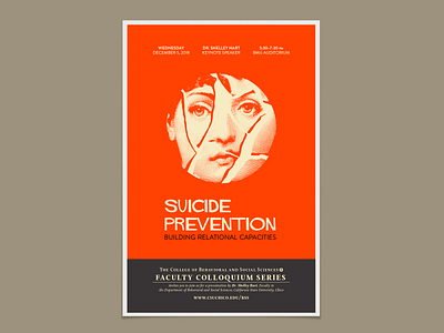 CSU, Chico Faculty Colloquium Series Poster design illustration poster print typography