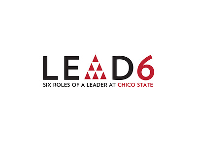 Lead6 Logo brand branding design emblem logo typography vector