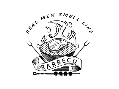 Real men smell like Barbecu animation best design branding fashion graphic design logo motion graphics new design shirt tshirt tshirt design