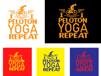 Peloton Yoga & Repeat T-shirt Design