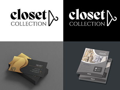 Closet collection logo,business card and flyer design animation best design brand branding business card business card design fashion flyer flyer design graphic design illustration logo logo design logo designer logos