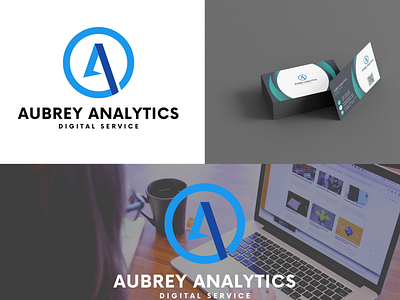 Aubrey Analytics Logo & Business Card Design
