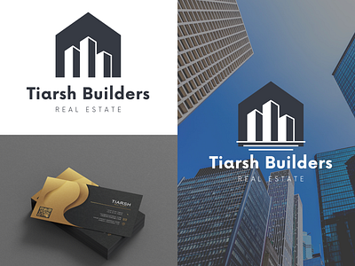 Tiarsh Builders Logo Design , Business card best design business card business card design business card design] design design logo graphic design illustration logo logo design logos minimal minimal design vector