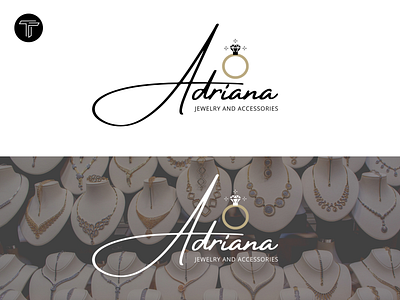 Logo Design for Adriana jewelry best design brand branding design freelancer graphic design illustration logo logo design logo designer vector