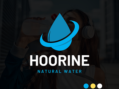 Hoorine Natural water logo design | Tiarsh Fashion best designer best logo branding design graphic design logo logo creation logo design logo vector design logos new design vector logo design