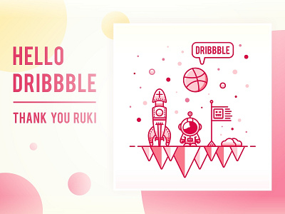 SA9527-Hello dribbble ~ debut shot dribbble sa9527