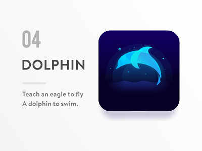 SA9527 - Animal icon design D animal dolphin sa9527