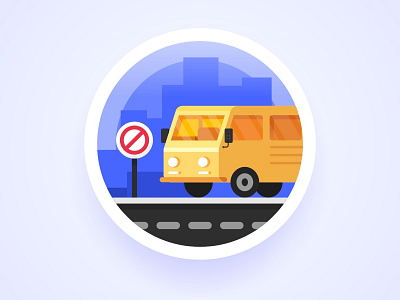 Flat Design & Icon : Vehicle overload icon sa9527