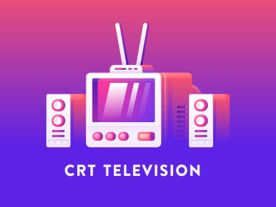 Colour & Style : CRT TV icon sa9527