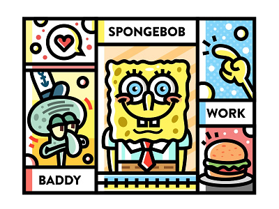 Sa9527-Movie & Spongebob baddy movie sa9527 spongebob work