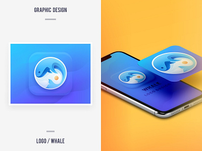 SA9527 - Whale Logo Design animation animation art branding icon logo sa9527 typography whale