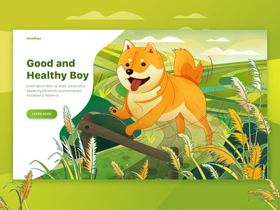 SA9527 - Redesign Concept Banner 7 banner business concept creative design development dog good healthy icon illustration landing page launch page process strategy technology vector web app website