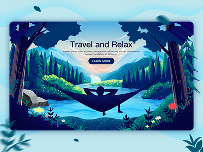 SA9527 - Redesign Concept Banner 14 banner business concept creative design development hammock hammock banner icon illustration landing page launch page process strategy technology travel vector web app website