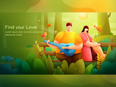 SA9527 - Redesign Concept Banner 20 banner business concept creative design development find love icon illustration landing page launch love page process strategy technology vector web app web elements website
