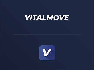 VitalMove - Health and Fitness Social Network app brand branding color design designapp fitness graphic graphicdesign icon logo logodesign type ui ux