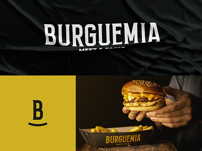 Burguemia Meet & Taste brand branding burger design food graphicdesign logo logodesign restaurant type visual identity