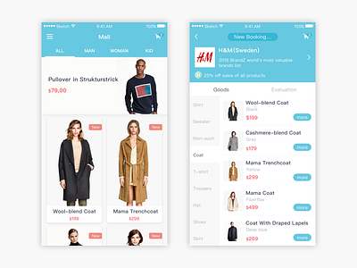 Daily Exercise — Mall1 cart cloth ios mall shop ui