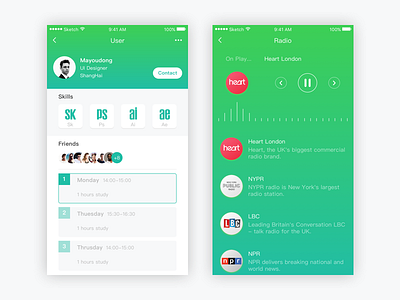 Daily Exercise — Try new styles 2 ios radio schedule skill ui user