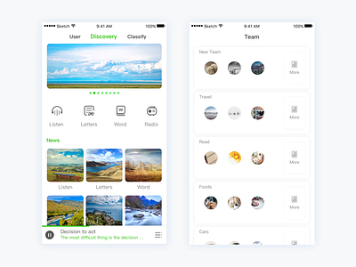 Daily Exercise — Try new styles 4 ios play team travel ui