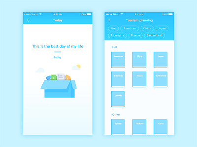 Daily Exercise — Try new styles 17 book box cloud ios sun ui