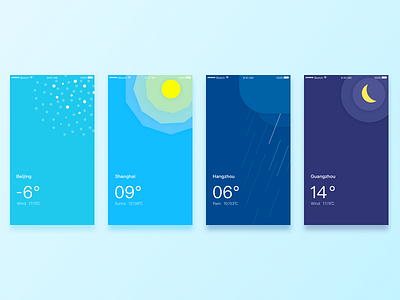 Daily Exercise — Try new styles 21 ios rain snow sun ui weather wind