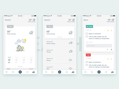 Daily Exercise — Try new styles 28 cloud icon ios ui weather