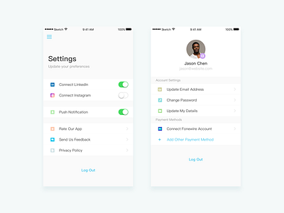 Daily Exercise — Try new styles 45 icon ios setting ui user center