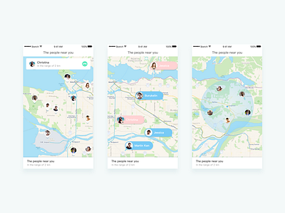 Daily Exercise — Try map series design 03 distance ios location map range tag ui user