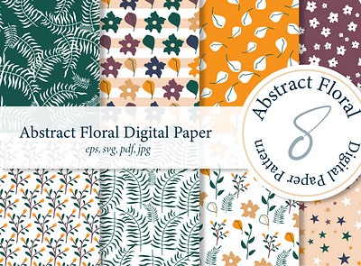 Abstract Flower Pattern art background blossom design digital paper floral flower graphic design illustration pattern