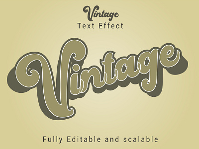 3D Text Effect for Illustrator 3d 3d text effect effect font mockup old text typo typography vector vintage